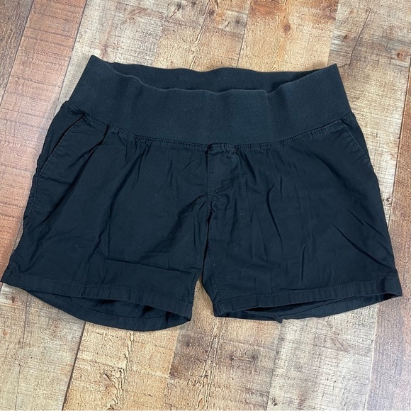 Lange maternity shorts under the belly Elastic Medium Black Vacation Summer - Picture 1 of 7